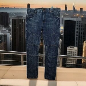 Kaalu Jeans vintage Y2K jeans, men's 38 length 34 light acid‎ wash straight leg